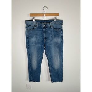 Levis 541 Jeans Mens 38x30 Blue Athletic Fit Taper Mid Rise Dark Wash Denim